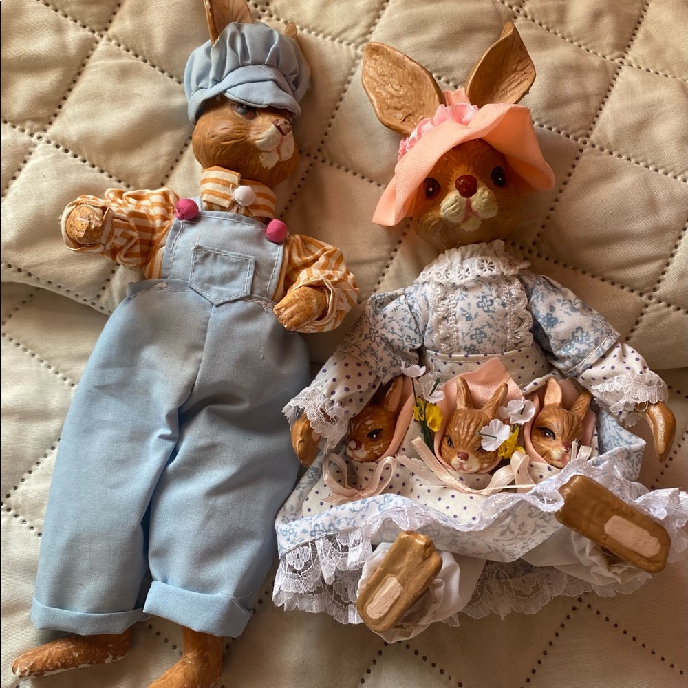 Porcelain Rabbits.
